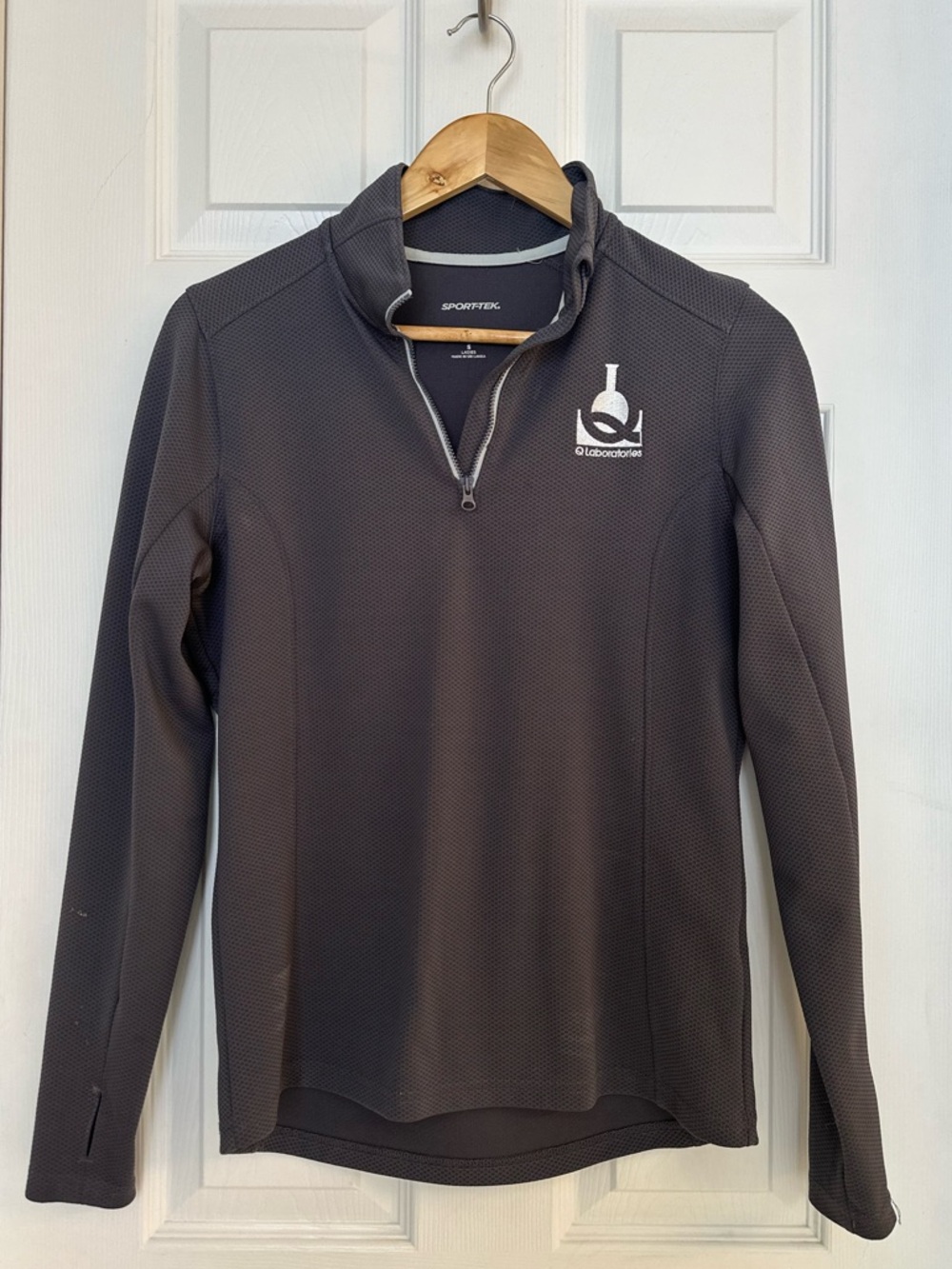 Sport-Tek Quarter Zip Pullover Gray Small Q Laboratories Women’s Athletic